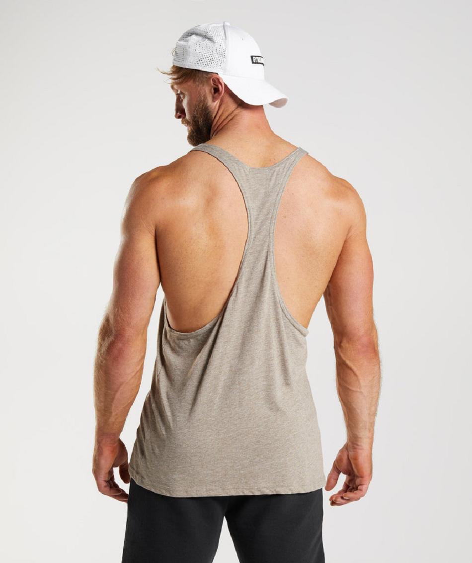 Stringers Gymshark Legacy Hombre Gris | CO 3583HAP